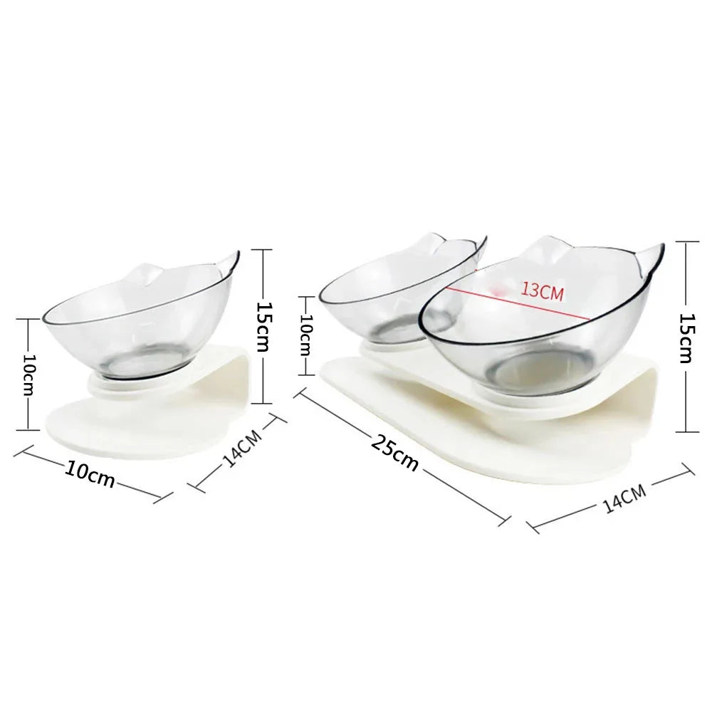 Single Double Pet Bowls with Stand