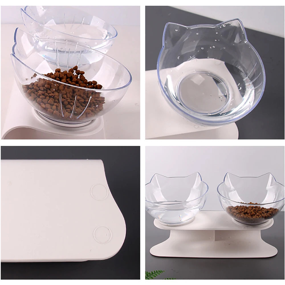 Single Double Pet Bowls with Stand