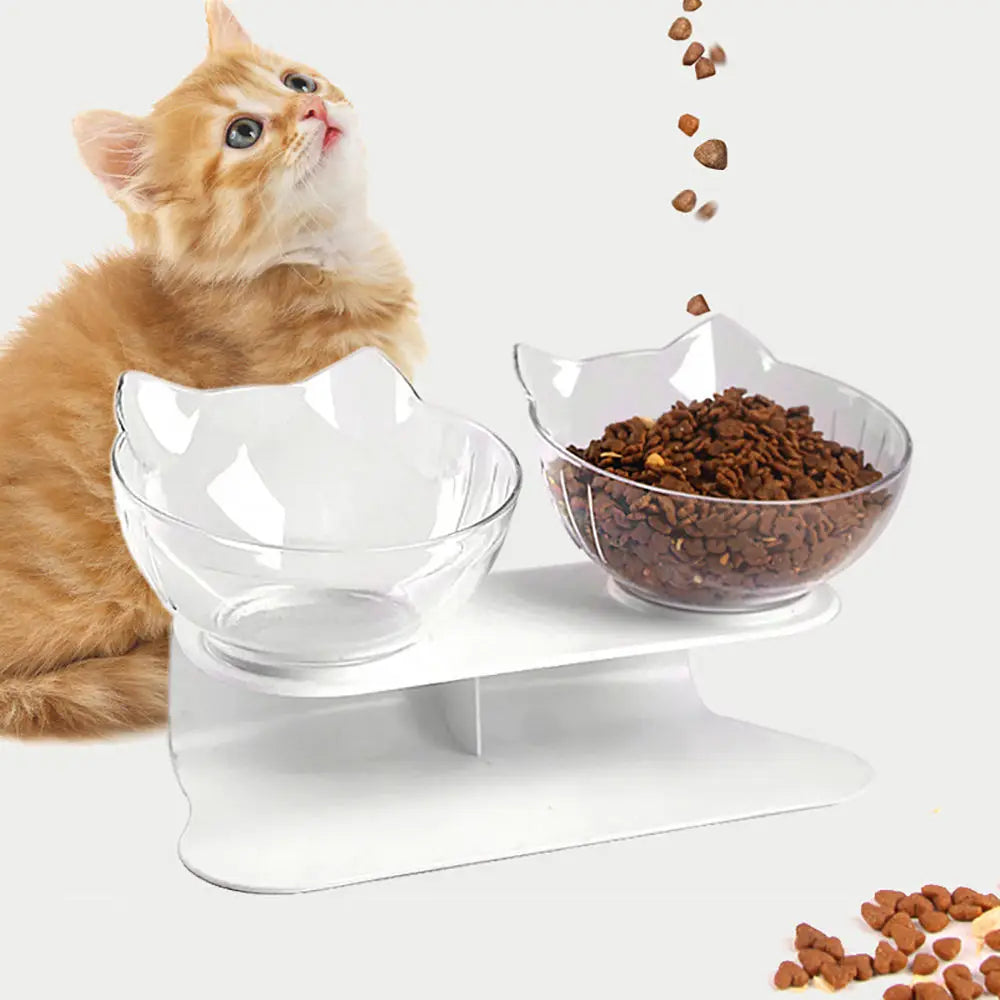 Single Double Pet Bowls with Stand