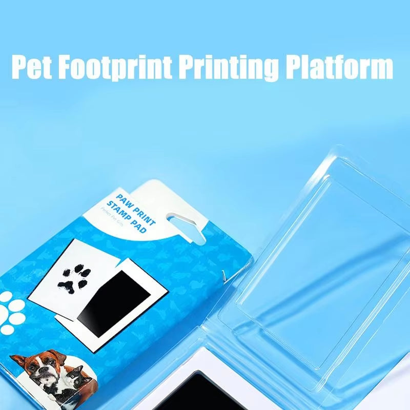 Dog Footprint Kit Pet Handprint Footprint Kit Pet Cat Dog Paw Print Ink Kit Safe Non-Toxic Keepsake Pawprint Maker Pet Souvenir